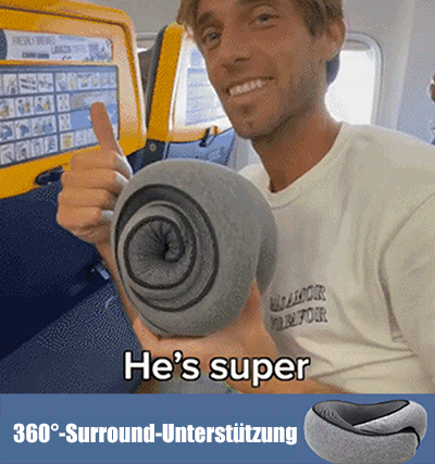 U-förmiges verstaubares Reisekissen aus Memory Foam