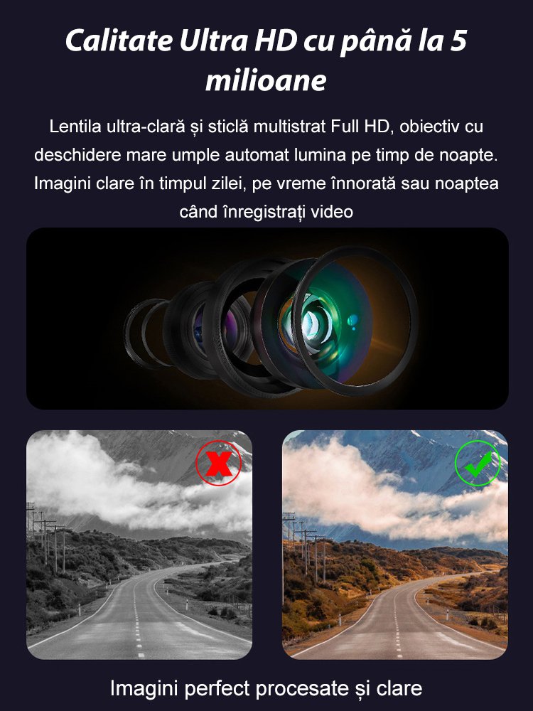 Cameră de supraveghere solară fără fir, vedere pe timp de noapte HD