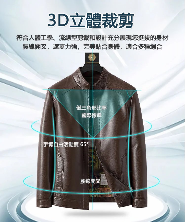 綿羊皮休閒夾克外套