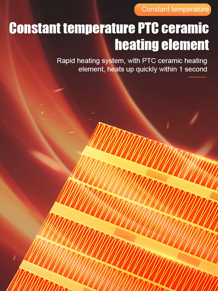 One-second heat energy-saving lightless low-noise constant temperature fan