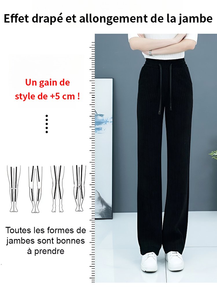 Pantalon large décontracté et confortable
