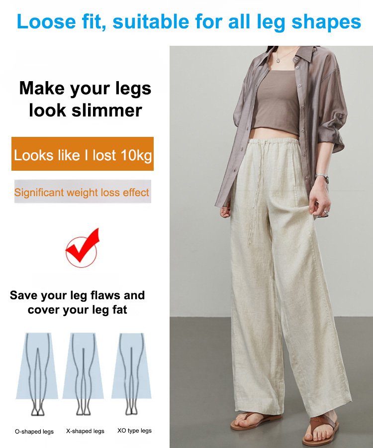 Summer Cotton Breathable Linen Pants