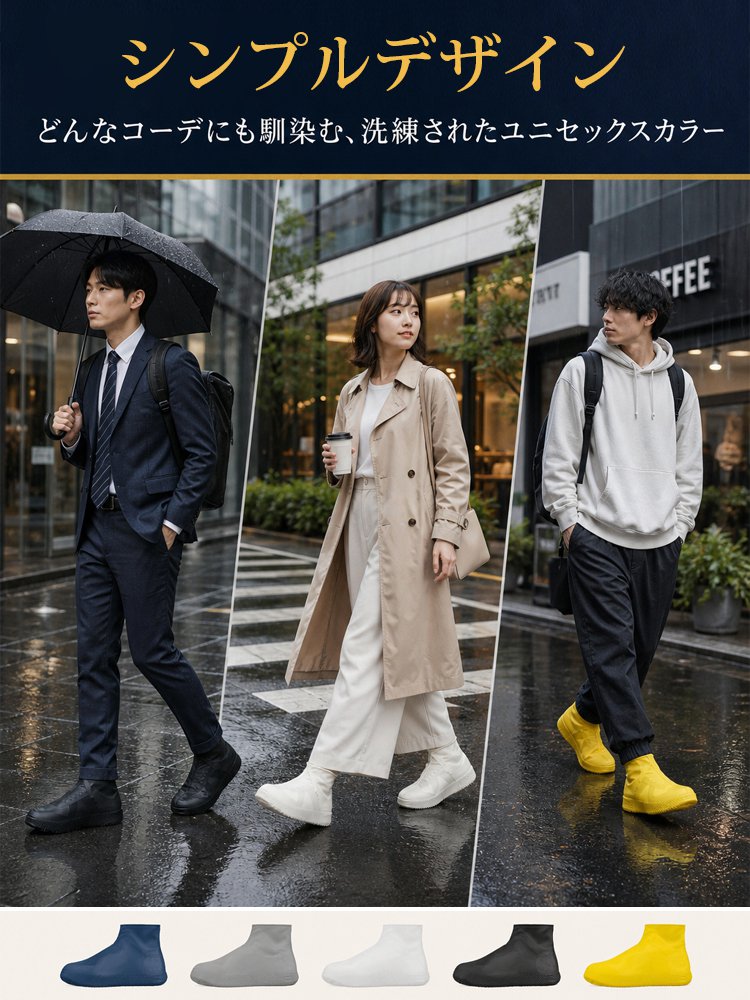防水携帯可耐久ラテックス 靴カバー