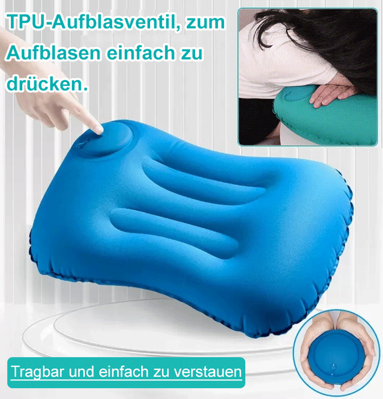 Aufblasbares U-förmiges Kissen mit Druckmechanismus