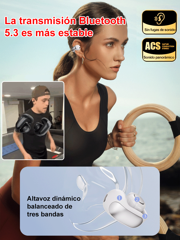 Auriculares deportivos Bluetooth abiertos de gran éxito