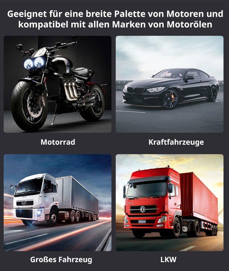 Hochwirksames Verschleißschutz- und Schutzmittel für Motoren