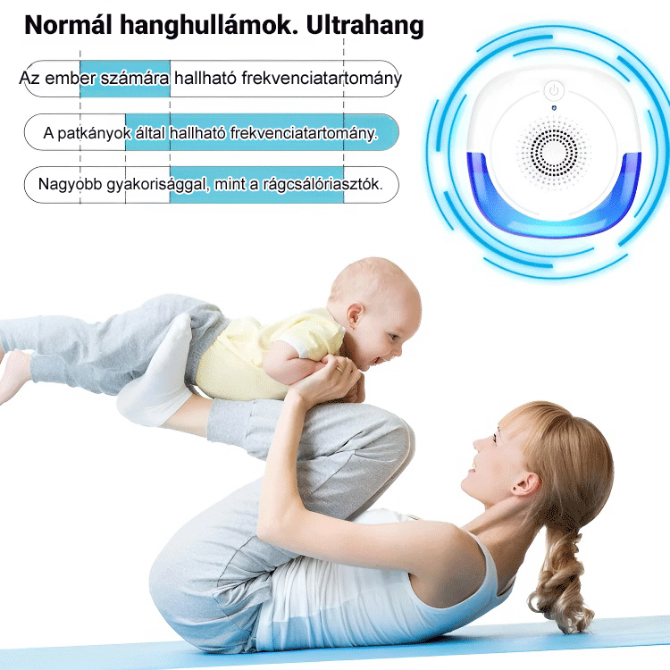 Egér-, szúnyog- és rovarriasztó készülék.