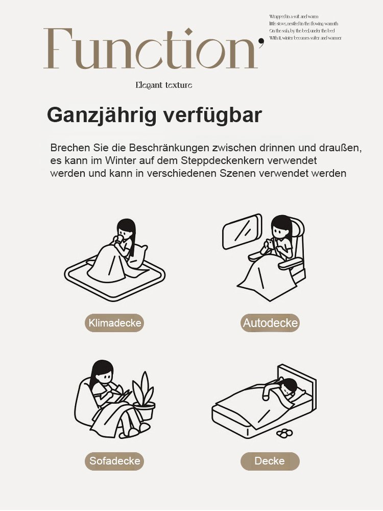 [Eine Decke, die zum Nacktschlafen geeignet ist] Dicke Flanelldecke