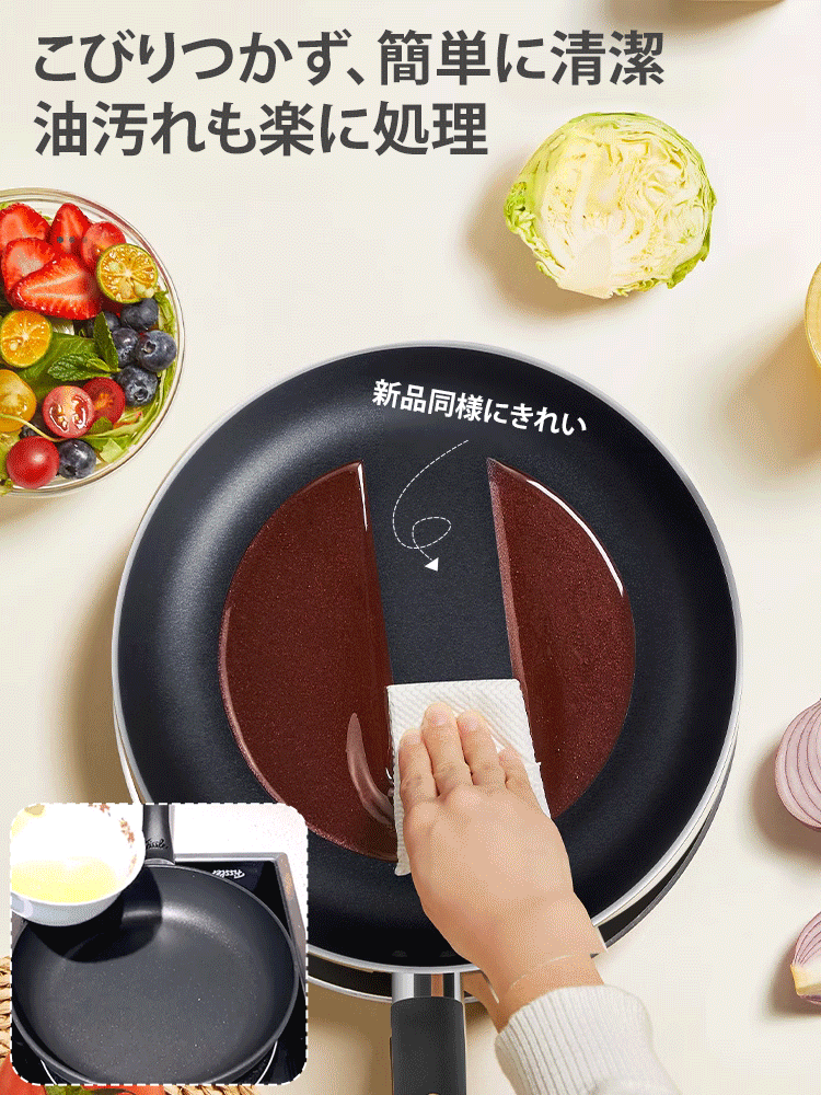 こびりつきにくいフライパン