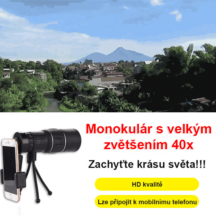 Monokulární dalekohled s vysokým rozlišením a nočním viděním