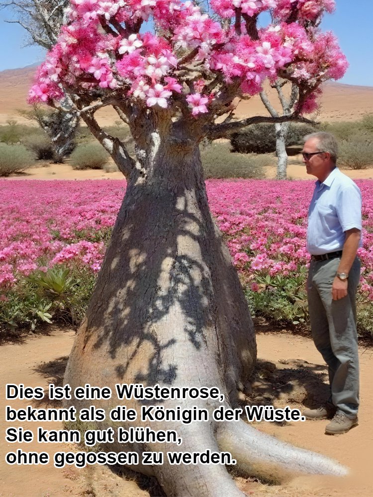 Wüstenrosenzwiebeln [Blühen zu jeder Jahreszeit und können 100 Jahre alt werden]