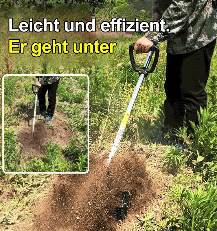 Unkrautjäten und Lösen von Rädern für Rasenmäher