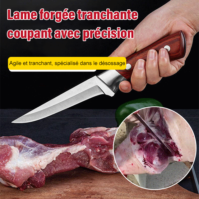 Couteau à désosser multifonction en acier inoxydable