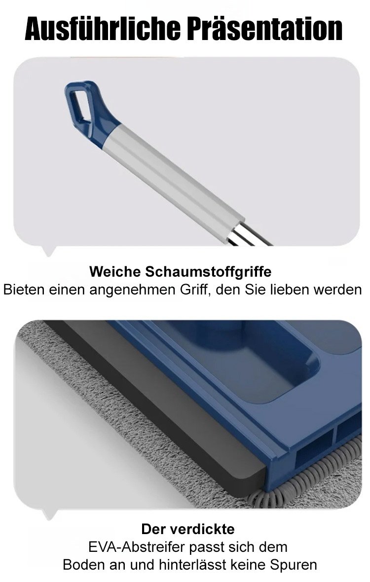 Komfortabler Griff des Selbst-Kompression Flachmopp Panels