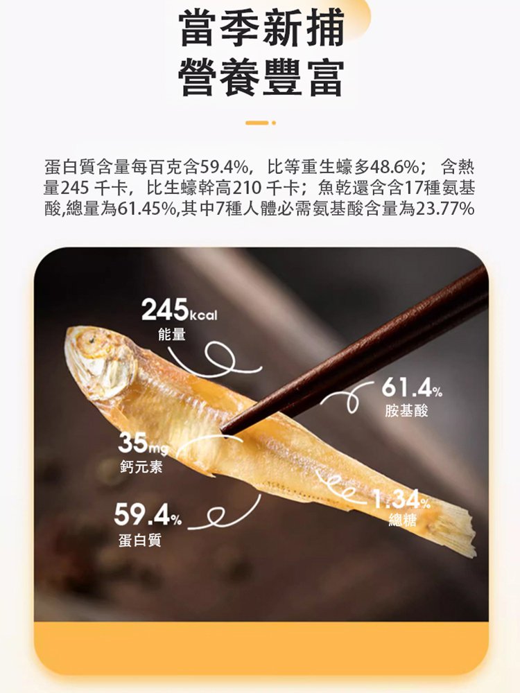 【豐富蛋白質】新貨小公魚乾