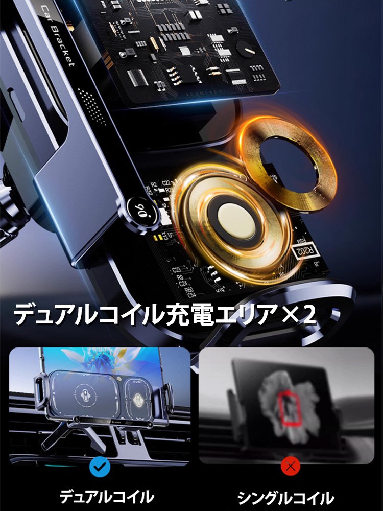 折りたたみ式大画面車用ホルダー