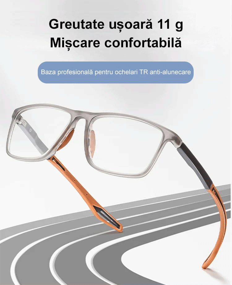 Ochelari de lectură sport din silicon de modă