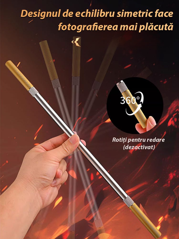 Cuțit de ceai și ac de autoapărare pentru exterior, integrate într-un singur instrument.