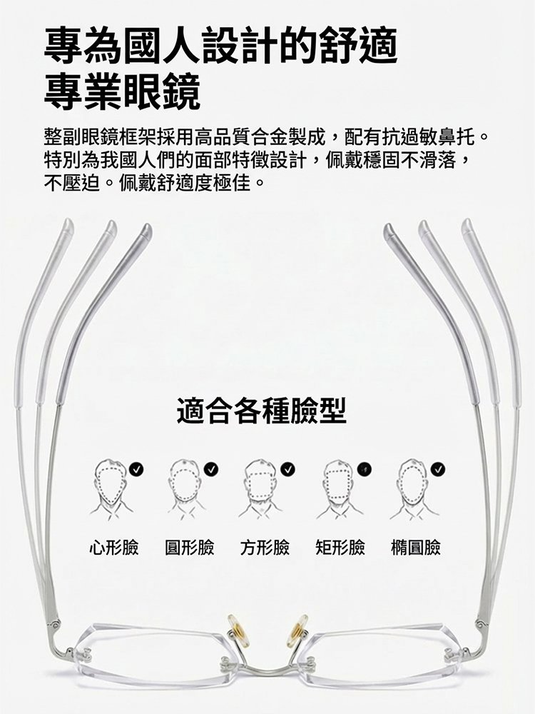 【設計師聯合打造】滿天星智慧變焦變色老花眼鏡
