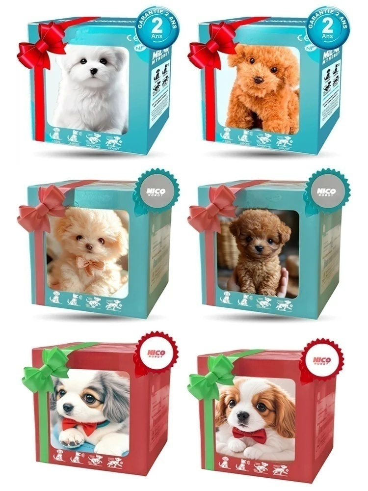 Robot knuffelhondje met korte vacht