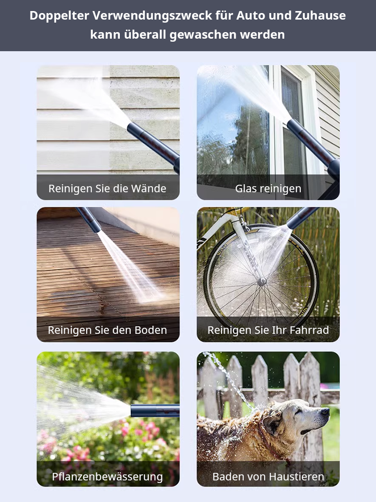 Tragbare Hochdruck-Autowaschwasserpistole