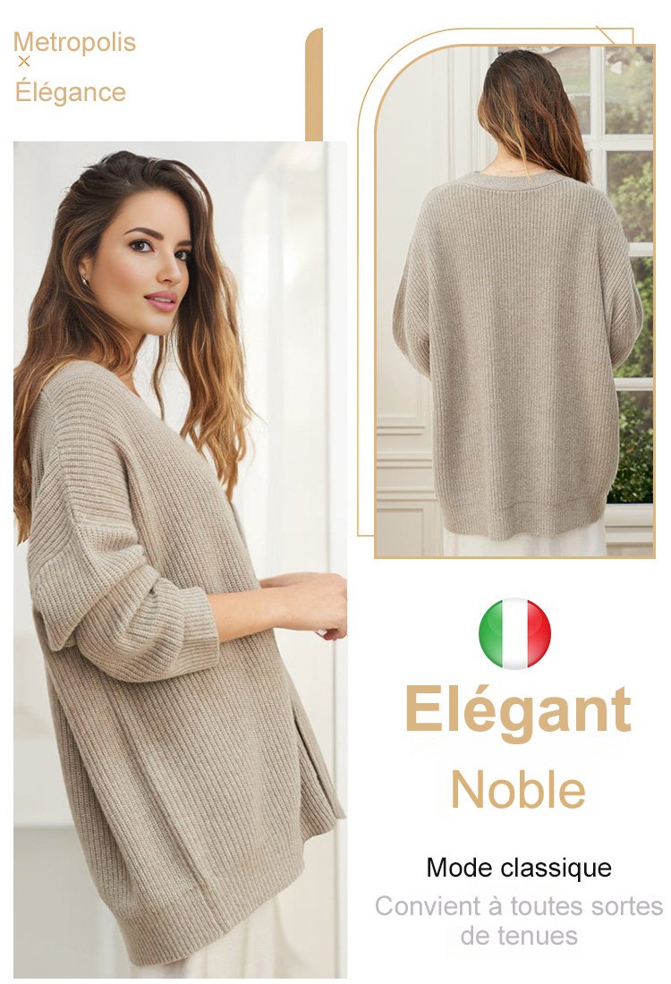 Veste tricotée polyvalente