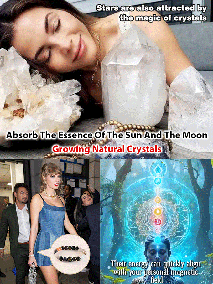 Five-element natural crystal bracelet