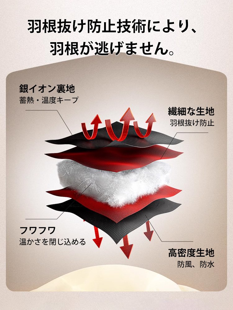 【男女兼用】パッチワークダウンジャケット