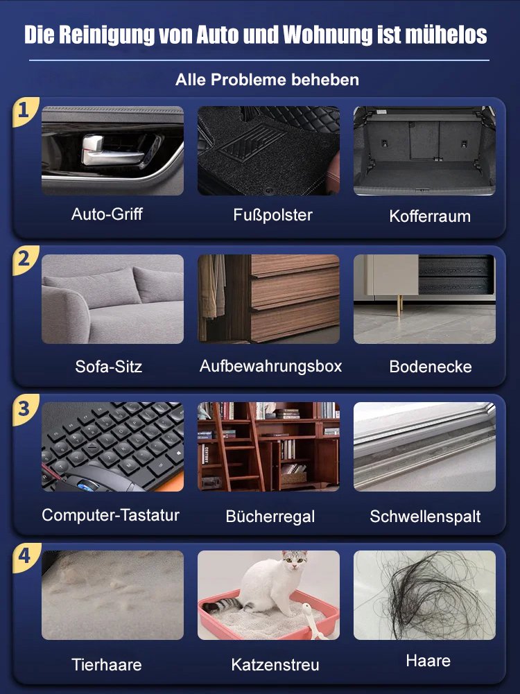 Multifunktionaler tragbarer Autostaubsauger