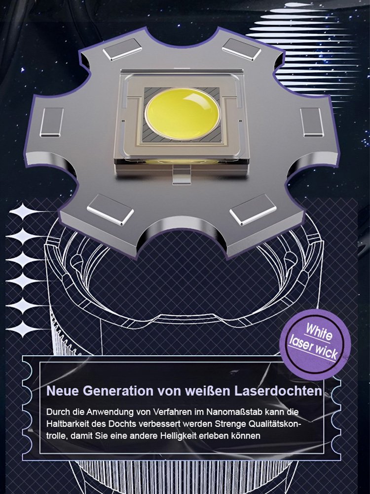 Devil's Eye Superhelle Taschenlampe mit großer Reichweite