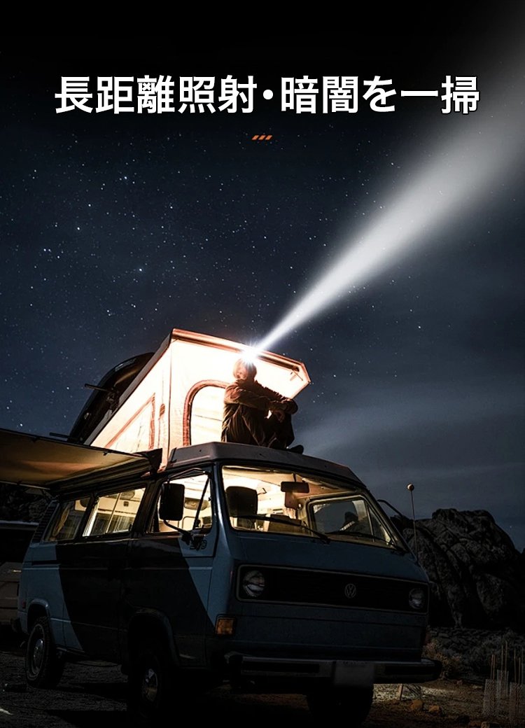 防水仕様のヘッドライト詳細