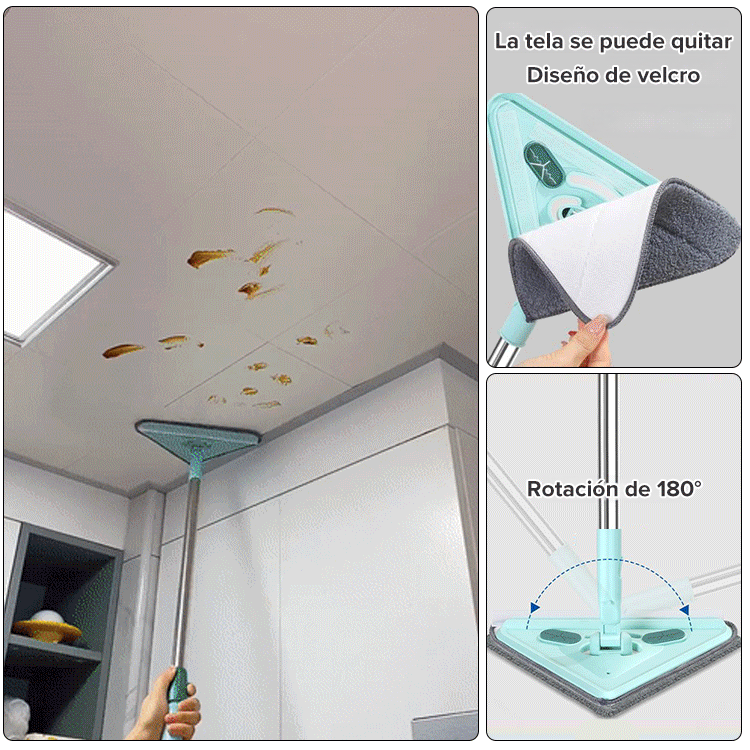 Trapeador triangular multifuncional 【Incluye 4 trapeadores gratis】