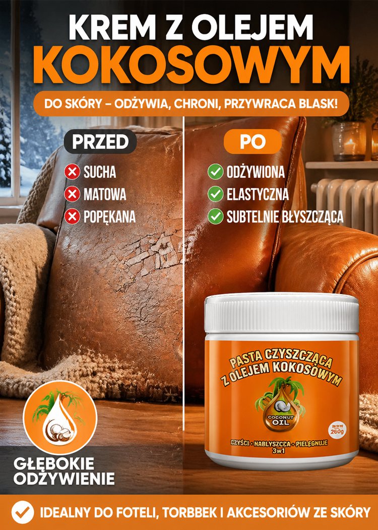 Mocna pasta czyszcząca z olejem kokosowym