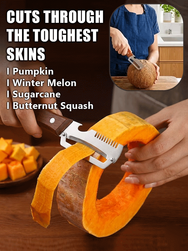 Multifunctional Peeler for Onion Strips, Stainless Steel Peeler, Scallion Scraper, Kitchen Fruit Pee