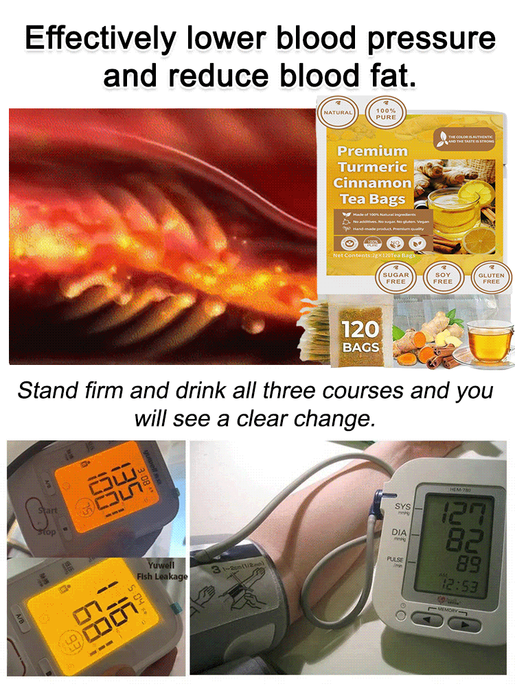 Blood vessel cleansing turmeric cinnamon tea