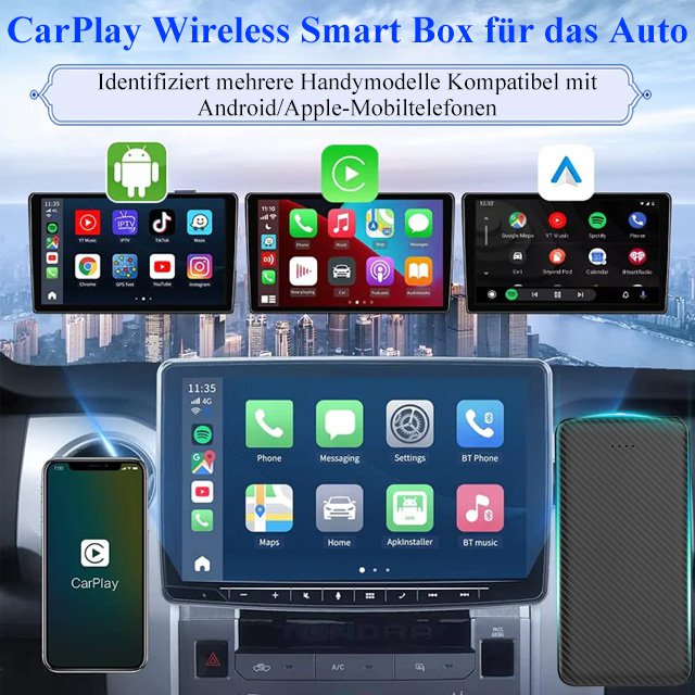 Drahtlose CarPlay-Auto-Box mit intelligenter Navigation