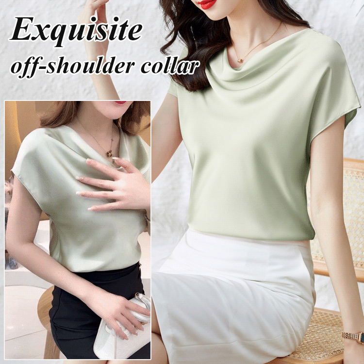 Women's fashionable French texture T-shirt