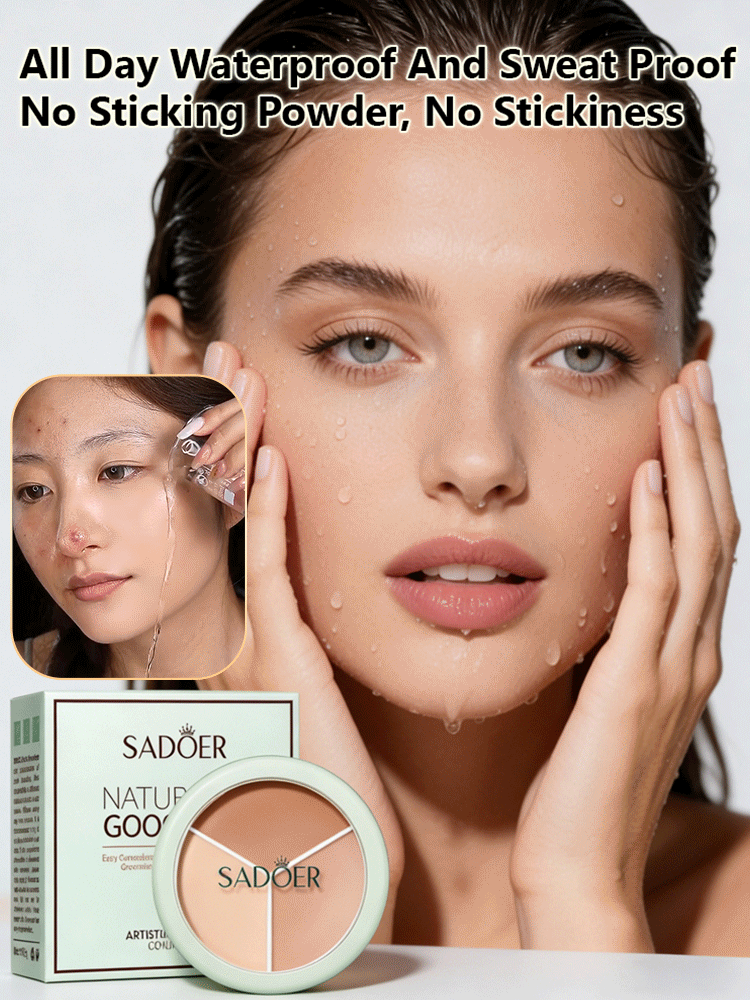 Contour and Highlight Three-Color Concealer