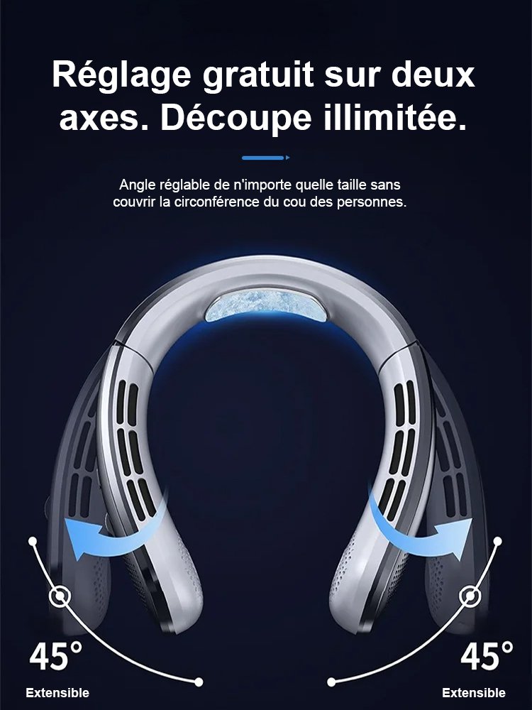 Ventilateur de cou à 100 vitesses et à affichage numérique