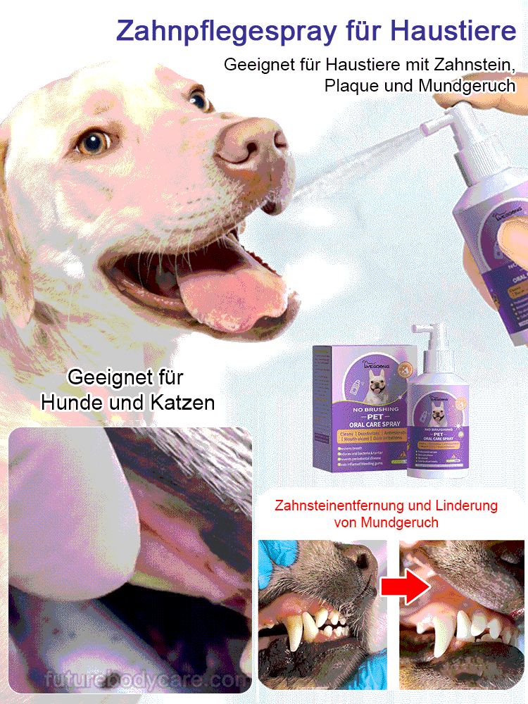 Zahnpflegespray für Hunde und Katzen