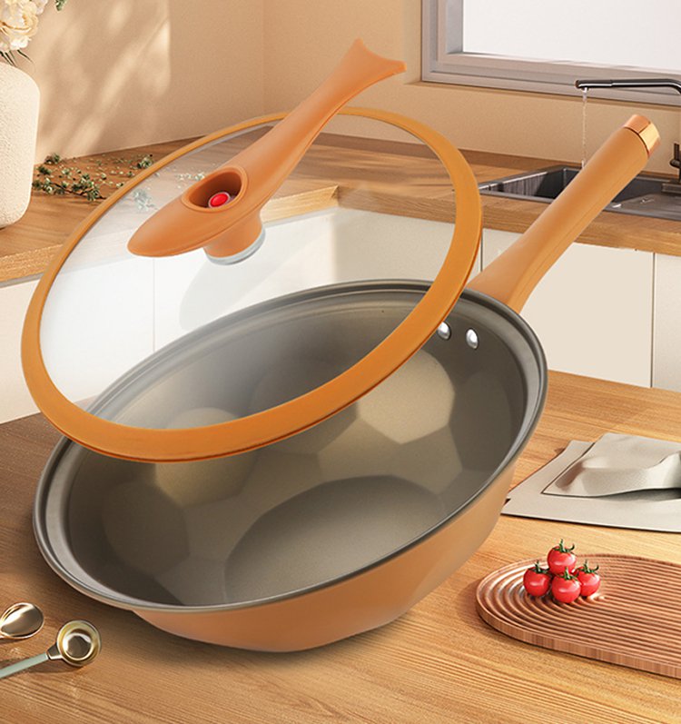 Detailansicht der Keramik-Antihaftbeschichtung