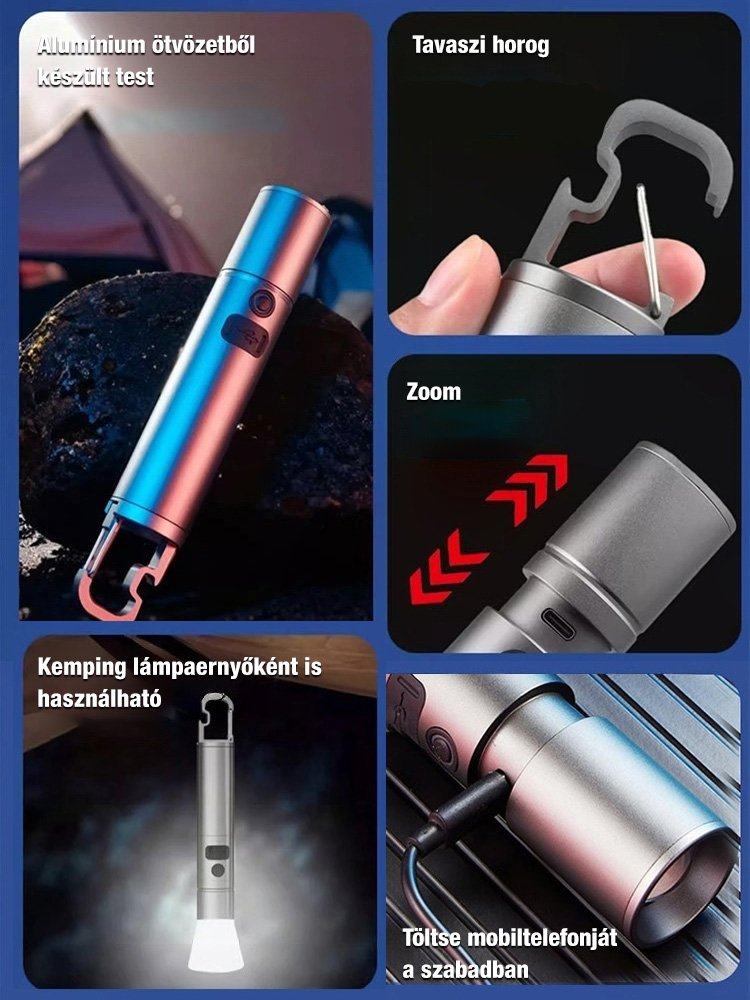 Fehér lézeres nagy hatótávolságú fáklya