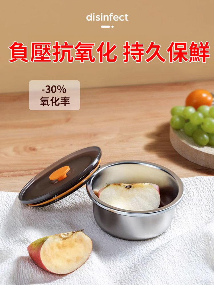 【附蓋保鮮碗】不鏽鋼多功收納盒