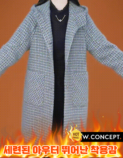 2024년 가을 겨울 신상품 기모 두꺼운 캐시미어 코트