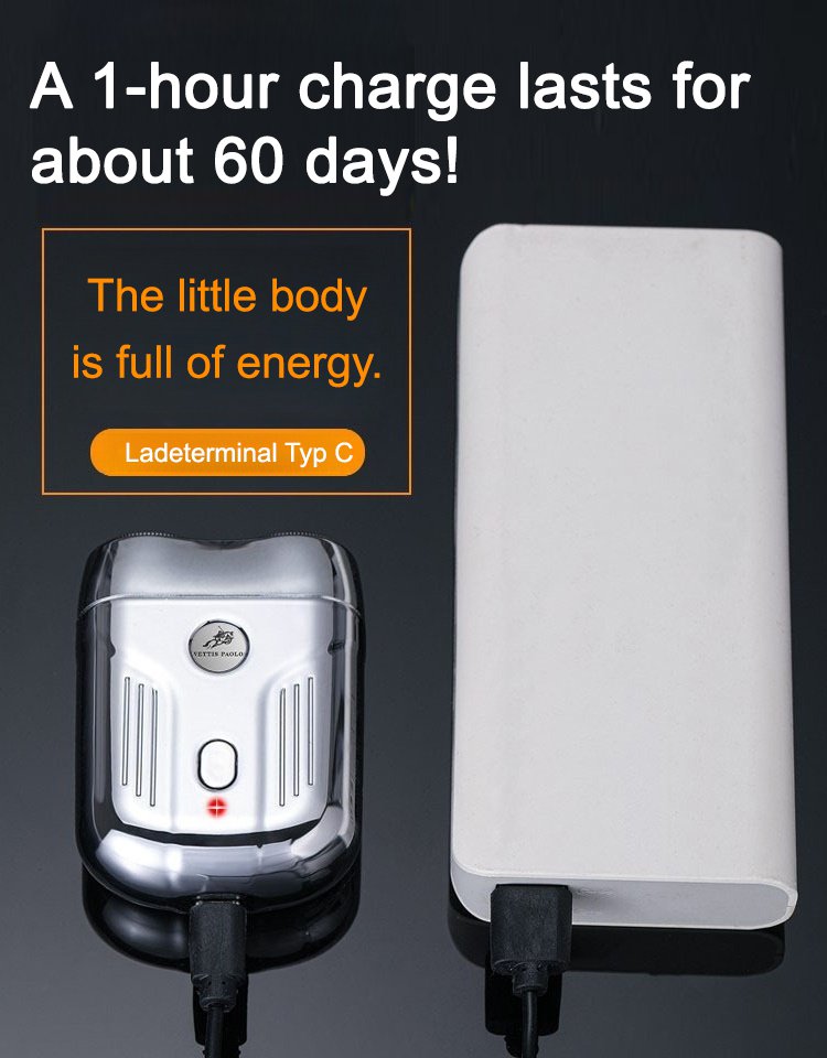 Full body waterproof men's fast charging electric shaver