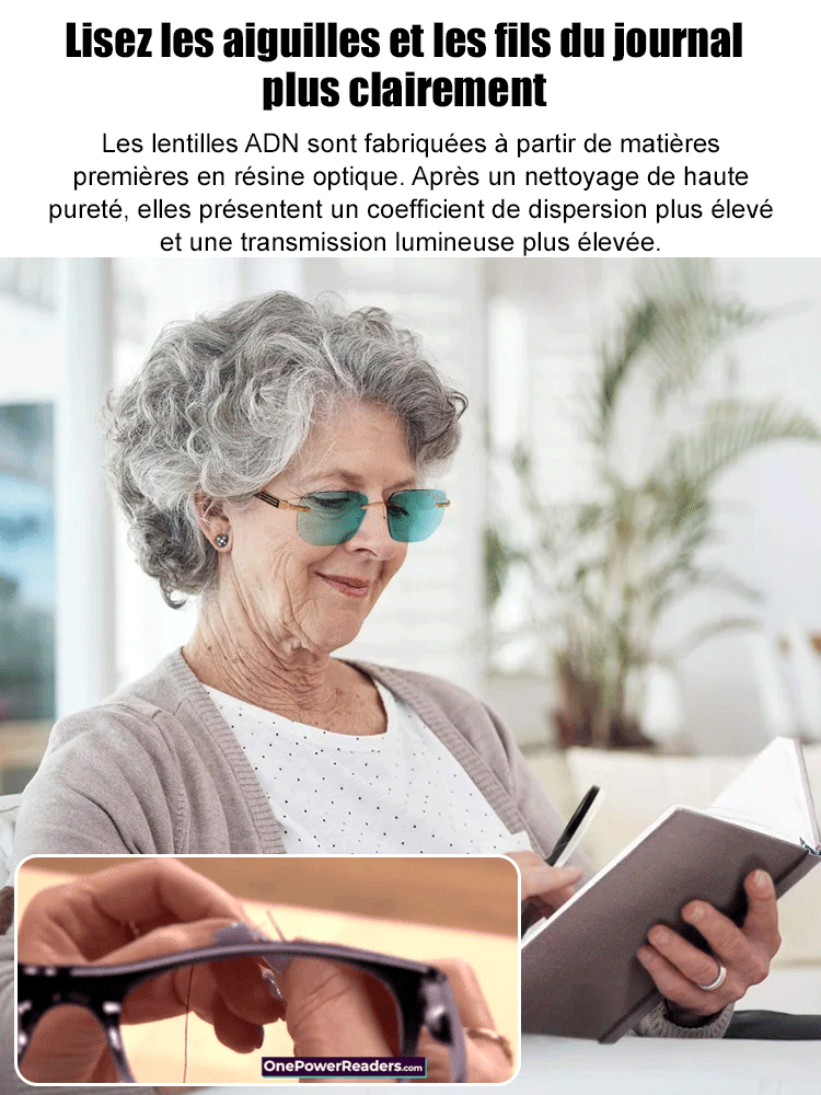 Lunettes de lecture intelligentes avec zoom