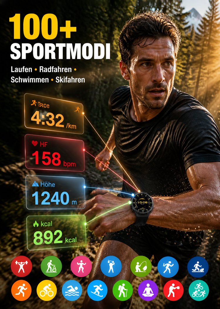 GT6pro Bluetooth Anruf Smartwatch Bestseller