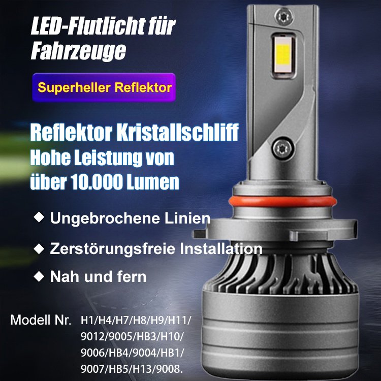 Luft- und Raumfahrttaugliche LED-Fernlichtscheinwerfer für Autos