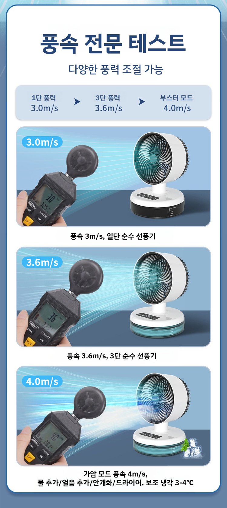 저소음 가정용 냉방기 작동 모습