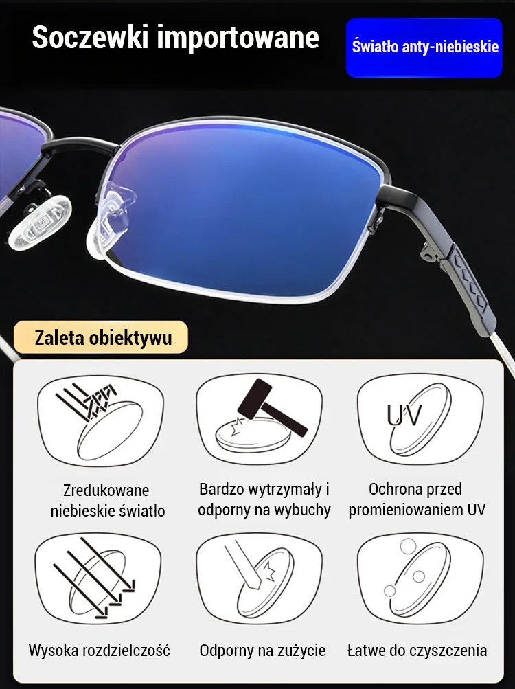 【Zoom czarna technologia】Biznesowe klasyczne okulary do czytania